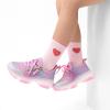 image:imageDREAM PAIRS Kids Girls Sneakers Zipper Casual Shoes Jelly Sole Sports Shoes Lightweight Walking ShoesPink