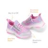 image:imageDREAM PAIRS Kids Girls Sneakers Zipper Casual Shoes Jelly Sole Sports Shoes Lightweight Walking ShoesPink