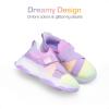 image:imageDREAM PAIRS Kids Sneakers Girls SlipOn Shoes ZStrap Colorful Jelly Sole Walking ShoesRainbowPurple