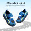 image:imageDREAM PAIRS Toddler Boys Sneakers Little Kids Shoes Fun Cartoon Cute Causal Walking Hook and Loop LightweightBlue