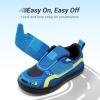 image:imageDREAM PAIRS Toddler Boys Sneakers Little Kids Shoes Fun Cartoon Cute Causal Walking Hook and Loop LightweightBlue