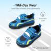 image:imageDREAM PAIRS Toddler Boys Sneakers Little Kids Shoes Fun Cartoon Cute Causal Walking Hook and Loop LightweightBlue