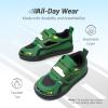 image:imageDREAM PAIRS Toddler Boys Sneakers Little Kids Shoes Fun Cartoon Cute Causal Walking Hook and Loop LightweightGreen