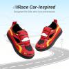 image:imageDREAM PAIRS Toddler Boys Sneakers Little Kids Shoes Fun Cartoon Cute Causal Walking Hook and Loop LightweightRed