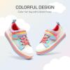 image:imageDREAM PAIRS Toddler Girls Shoes Rainbow Sneakers Casual School Walking Hook and Loop Footwear for ToddlerLittle KidsRainbowBlue
