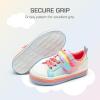 image:imageDREAM PAIRS Toddler Girls Shoes Rainbow Sneakers Casual School Walking Hook and Loop Footwear for ToddlerLittle KidsRainbowBlue