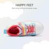 image:imageDREAM PAIRS Toddler Girls Shoes Rainbow Sneakers Casual School Walking Hook and Loop Footwear for ToddlerLittle KidsRainbowBlue