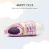 image:imageDREAM PAIRS Toddler Girls Shoes Rainbow Sneakers Casual School Walking Hook and Loop Footwear for ToddlerLittle KidsRainbowPink
