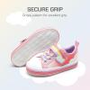 image:imageDREAM PAIRS Toddler Girls Shoes Rainbow Sneakers Casual School Walking Hook and Loop Footwear for ToddlerLittle KidsRainbowPink
