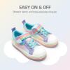 image:imageDREAM PAIRS Toddler Girls Shoes Rainbow Sneakers Casual School Walking Hook and Loop Footwear for ToddlerLittle KidsRainbowPurple
