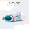 image:imageDREAM PAIRS Toddler Girls Shoes Rainbow Sneakers Casual School Walking Hook and Loop Footwear for ToddlerLittle KidsRainbowPurple