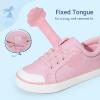 image:imageDREAM PAIRS Toddler Girls Sneakers Lightweight Comfortable Hook and Loop Casual Walking Cartoon Cute Little Kids ShoesPink