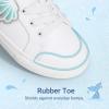 image:imageDREAM PAIRS Toddler Girls Sneakers Lightweight Comfortable Hook and Loop Casual Walking Cartoon Cute Little Kids ShoesWhite