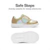 image:imageDREAM PAIRS Toddler Girls Sneakers Sparkly Shiny Lightweight Comfortable Hook and Loop Casual Walking Little Kids ShoesGoldGreen