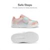 image:imageDREAM PAIRS Toddler Girls Sneakers Sparkly Shiny Lightweight Comfortable Hook and Loop Casual Walking Little Kids ShoesPinkRainbow