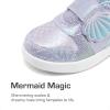 image:imageDREAM PAIRS Toddler Girls Sneakers Sparkly Shiny Lightweight Comfortable Hook and Loop Casual Walking Little Kids ShoesPurpleRainbow