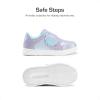 image:imageDREAM PAIRS Toddler Girls Sneakers Sparkly Shiny Lightweight Comfortable Hook and Loop Casual Walking Little Kids ShoesPurpleRainbow