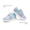 image:imageDREAM PAIRS Toddler Girls Sneakers Sparkly Shiny Lightweight Comfortable Hook and Loop Casual Walking Little Kids ShoesPurpleRainbow