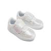 image:imageDREAM PAIRS Toddler Girls Sneakers Sparkly Shiny Lightweight Comfortable Hook and Loop Casual Walking Little Kids ShoesWhiteRainbow