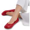 image:imageDREAM PAIRS Womens Ballet Flats Foldable Round Toe Dressy Comfortable Slip On Dress ShoesRed