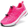 image:imageDREAM PAIRS Boys Girls Running Shoes Kids Athletic Lightweight Breathable Gym School ShoesHot Pink