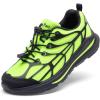 image:imageDREAM PAIRS Boys Girls Running Shoes Kids Athletic Lightweight Breathable Gym School ShoesNeon GreenBlack