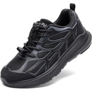 image:imageDREAM PAIRS Boys Girls Running Shoes Kids Athletic Lightweight Breathable Gym School ShoesAll Black