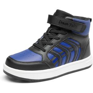 image:imageDREAM PAIRS Boys Girls Sneaker High Top Basketball Shoes Kids LilLegends JuniorFly Jumpers Sports Shoes for Athletic School GymBlueBlack