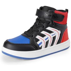 image:imageDREAM PAIRS Boys Girls Sneaker High Top Basketball Shoes Kids LilLegends JuniorFly Jumpers Sports Shoes for Athletic School GymBlueBlackRed