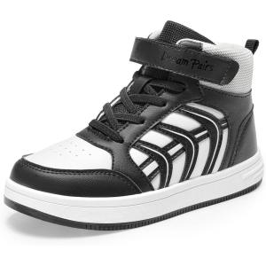 image:imageDREAM PAIRS Boys Girls Sneaker High Top Basketball Shoes Kids LilLegends JuniorFly Jumpers Sports Shoes for Athletic School GymWhiteBlack