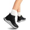 image:imageDREAM PAIRS Ankle Winter Boots for Women Waterproof Lace Up AntiSlip Warm Snow Booties Fashion Sneaker BootsBlack