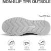 image:imageDREAM PAIRS Ankle Winter Boots for Women Waterproof Lace Up AntiSlip Warm Snow Booties Fashion Sneaker BootsDark Grey