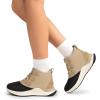 image:imageDREAM PAIRS Ankle Winter Boots for Women Waterproof Lace Up AntiSlip Warm Snow Booties Fashion Sneaker BootsSand