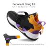 image:imageDREAM PAIRS Boys Girls Basketball Shoes Little Kid Big Kid NonSlip Sport Athletic Sneakers Boys Comfortable Durable School Training ShoesBlackGoldPurple