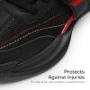 image:imageDREAM PAIRS Boys Girls Basketball Shoes Little Kid Big Kid NonSlip Sport Athletic Sneakers Boys Comfortable Durable School Training ShoesBlackRed