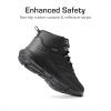image:imageDREAM PAIRS Boys Girls Boots Kids High Top Sneakers Shoes Outdoor Hiking DuraPlay Lace Up Shoes for LittleBig KidBlack