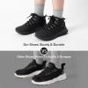 image:imageDREAM PAIRS Boys Girls Boots Kids High Top Sneakers Shoes Outdoor Hiking DuraPlay Lace Up Shoes for LittleBig KidBlack