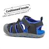 image:imageDREAM PAIRS Boys Girls ClosedToe Outdoor Summer Sport Sandals for ToddlerLittleBig KidBlackDark Blue