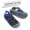 image:imageDREAM PAIRS Boys Girls ClosedToe Outdoor Summer Sport Sandals for ToddlerLittleBig KidBlackDark Blue