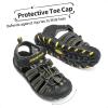 image:imageDREAM PAIRS Boys Girls ClosedToe Outdoor Summer Sport Sandals for ToddlerLittleBig KidBlackGreyYellow