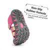 image:imageDREAM PAIRS Boys Girls ClosedToe Outdoor Summer Sport Sandals for ToddlerLittleBig KidFuchsiaMultiGrey