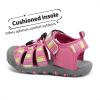 image:imageDREAM PAIRS Boys Girls ClosedToe Outdoor Summer Sport Sandals for ToddlerLittleBig KidFuchsiaMultiGrey