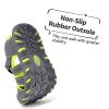 image:imageDREAM PAIRS Boys Girls ClosedToe Outdoor Summer Sport Sandals for ToddlerLittleBig KidGreyGreen