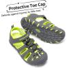 image:imageDREAM PAIRS Boys Girls ClosedToe Outdoor Summer Sport Sandals for ToddlerLittleBig KidGreyGreen