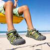 image:imageDREAM PAIRS Boys Girls ClosedToe Outdoor Summer Sport Sandals for ToddlerLittleBig KidGreyGreen