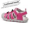 image:imageDREAM PAIRS Boys Girls ClosedToe Outdoor Summer Sport Sandals for ToddlerLittleBig KidHot Pink