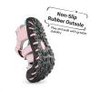 image:imageDREAM PAIRS Boys Girls ClosedToe Outdoor Summer Sport Sandals for ToddlerLittleBig KidPink