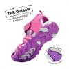 image:imageDREAM PAIRS Boys Girls Outdoor Summer Sport Athletic Sandals for ToddlerLittleBig KidFuchsiaLightGrey