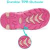 image:imageDREAM PAIRS Boys Girls Outdoor Summer Sport Athletic Sandals for ToddlerLittleBig KidFuchsiaShellPink