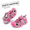 image:imageDREAM PAIRS Boys Girls Outdoor Summer Sport Athletic Sandals for ToddlerLittleBig KidFuchsiaShellPink